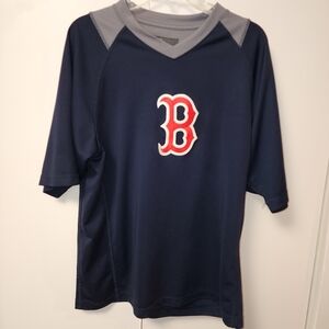 Genuine Merchandise Mens BOSTON RED SOX Pullover Short Sleeve V NeckTop …